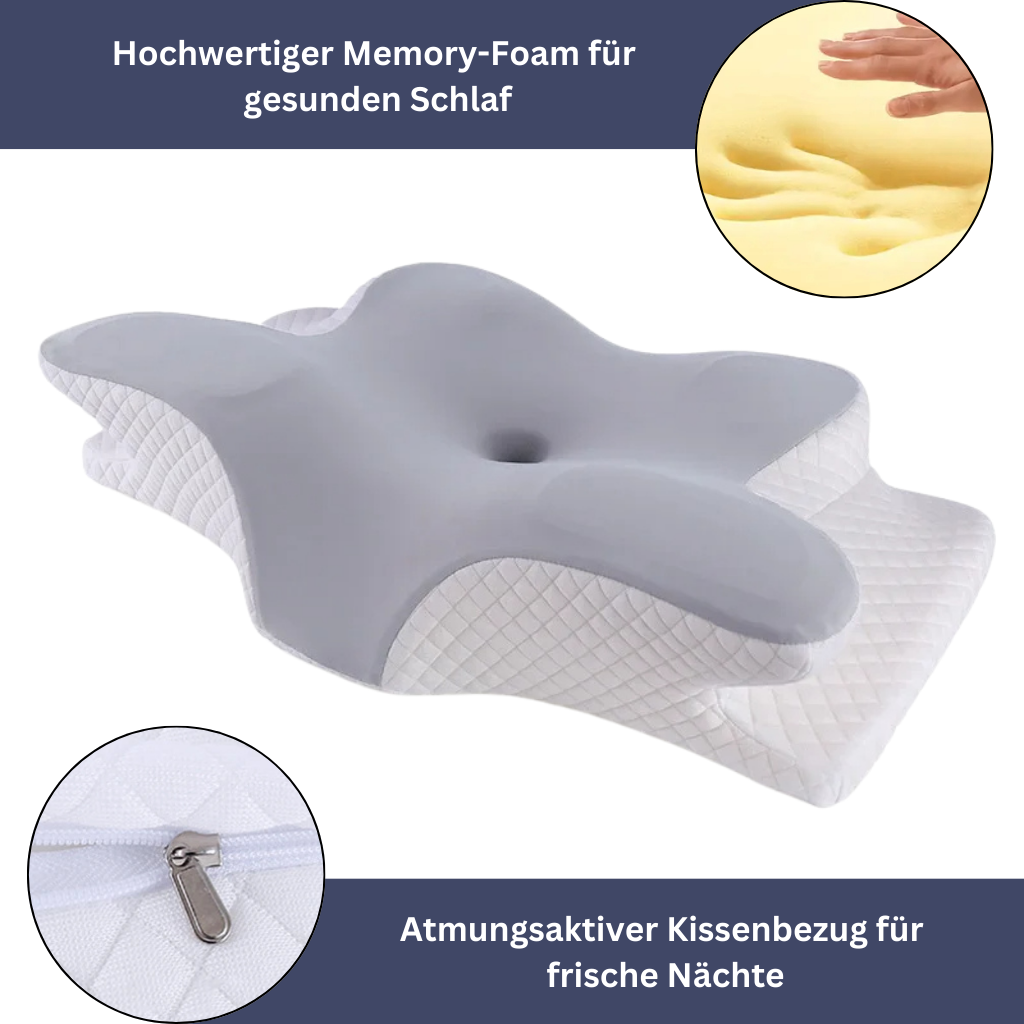GESUNDPUR PILLOW - Orthopaedic memory foam pillow for neck & shoulder pain relief