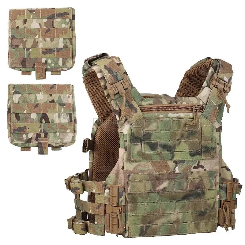 TACTICAL ARMOR CARRIER - Modular protective waistcoat with laser-cut MOLLE & quick-release system