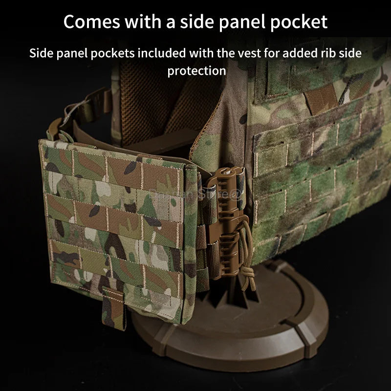 TACTICAL ARMOR CARRIER - Modular protective waistcoat with laser-cut MOLLE & quick-release system
