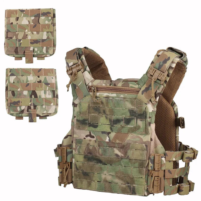 TACTICAL ARMOR CARRIER - Modular protective waistcoat with laser-cut MOLLE & quick-release system