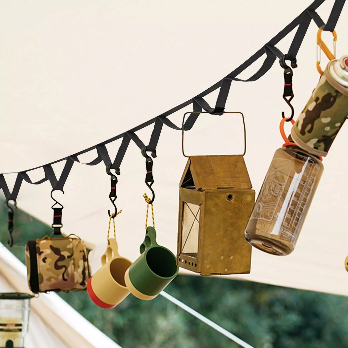 Outdoor Hanging Lanyard - Portable hanging rope for tents & camping equipment