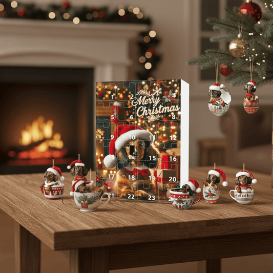 PAWJOY – 24-Tage-Weihnachts-Adventskalender mit Dackel-Zubehör 0