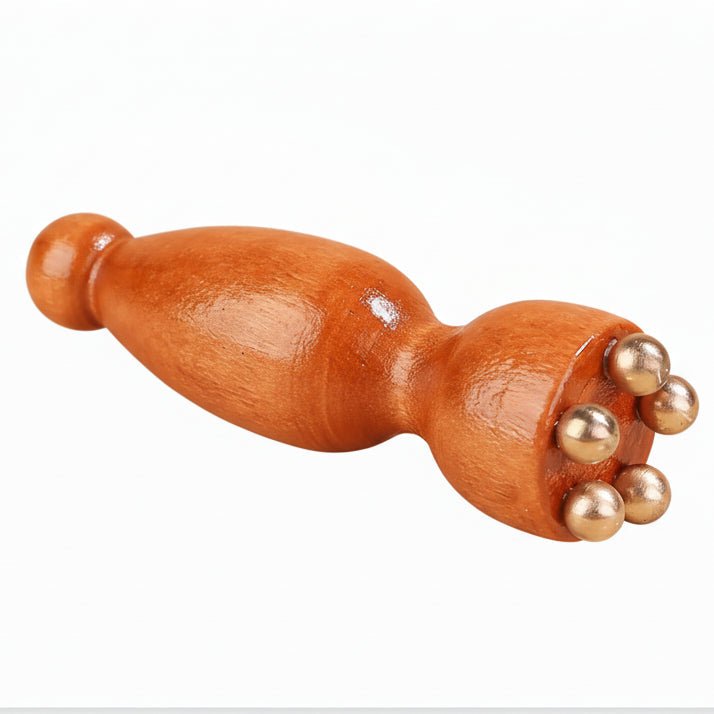 PODLIFT – Seedpod Gua Sha Massagegerät aus Messing und Rosenholz für die Gesichtsstraffung 9