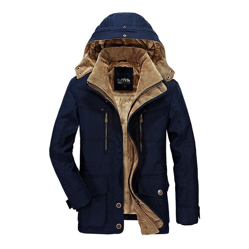 POLARON – Umweltfreundliche, isolierte Herren-Winterjacke, regenabweisendes Design 8