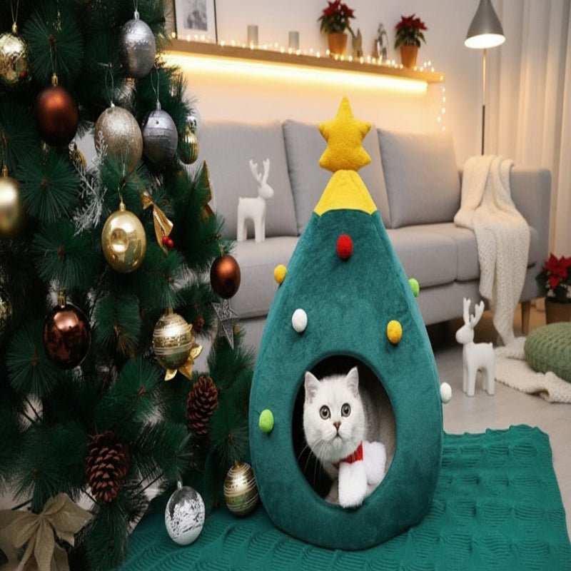 PURRHOLLY – Weihnachtsbaum-Katzenbett für ein gemütliches Wintererlebnis 3