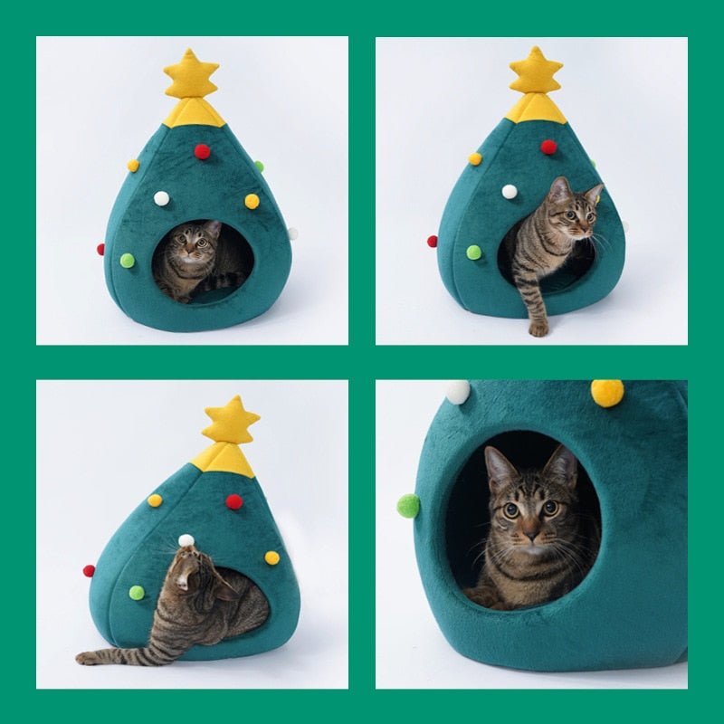 PURRHOLLY – Weihnachtsbaum-Katzenbett für ein gemütliches Wintererlebnis 6