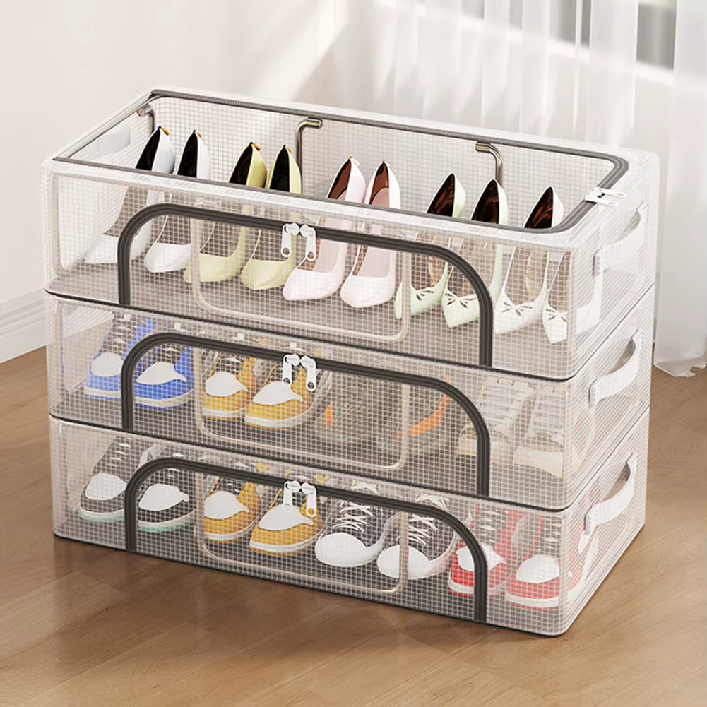 Unbox ClearBox - Stackable shoe box with clear view, ventilation & waterproof protection