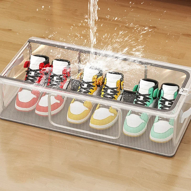 Unbox ClearBox - Stackable shoe box with clear view, ventilation & waterproof protection