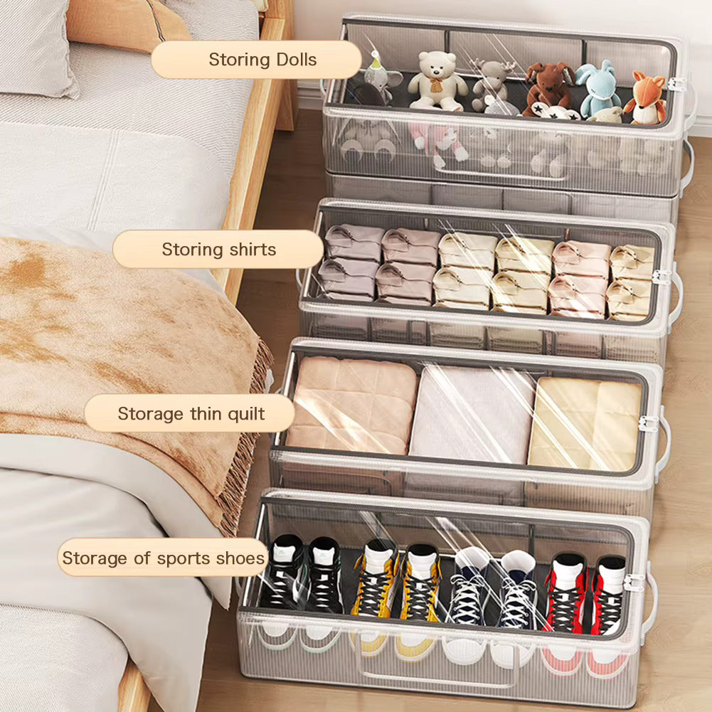 Unbox ClearBox - Stackable shoe box with clear view, ventilation & waterproof protection