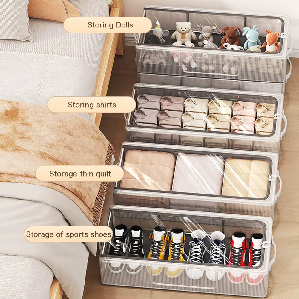 Unbox ClearBox - Stackable shoe box with clear view, ventilation & waterproof protection