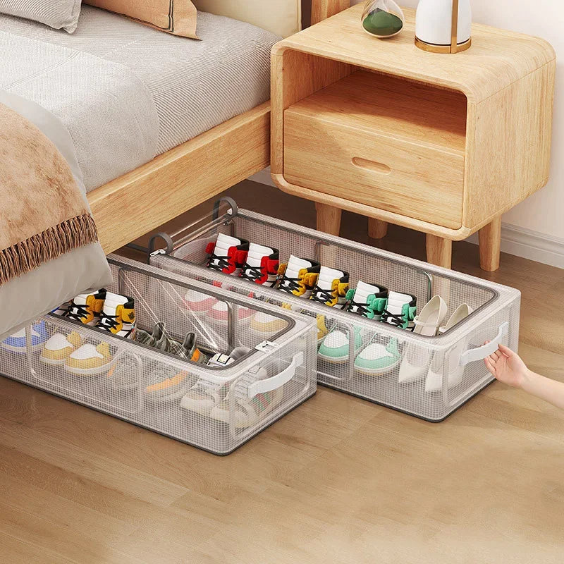 Unbox ClearBox - Stackable shoe box with clear view, ventilation & waterproof protection