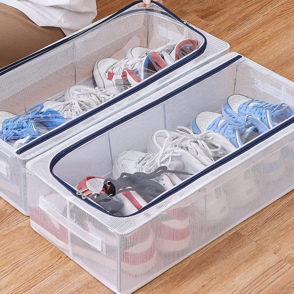 Unbox ClearBox - Stackable shoe box with clear view, ventilation & waterproof protection