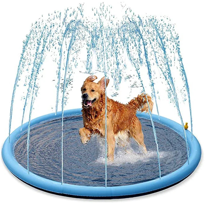 Interaktives Haustier-Splash-Pad mit Wassersprinkler für erfrischenden Sommer-Spaß im Garten oder unterwegs-2