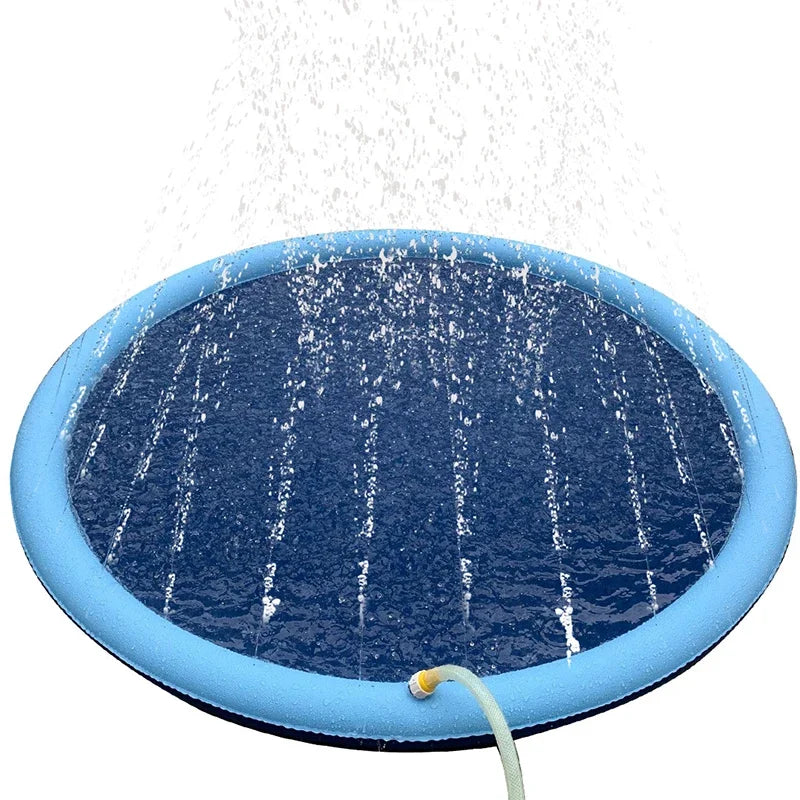 Interaktives Haustier-Splash-Pad mit Wassersprinkler für erfrischenden Sommer-Spaß im Garten oder unterwegs-3