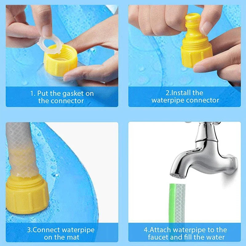 Interaktives Haustier-Splash-Pad mit Wassersprinkler für erfrischenden Sommer-Spaß im Garten oder unterwegs-5