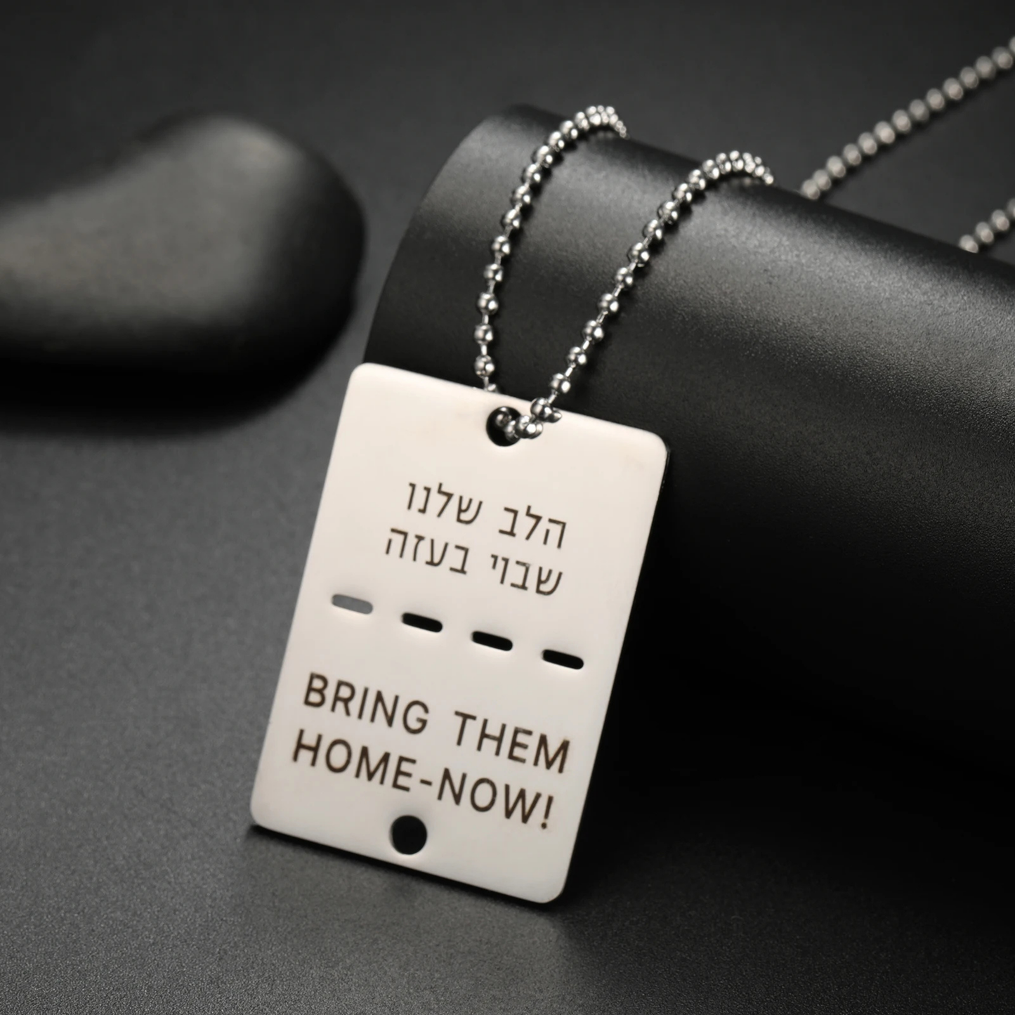 TAGNERO – Stainless Steel Dog Chain with Engraving for Men