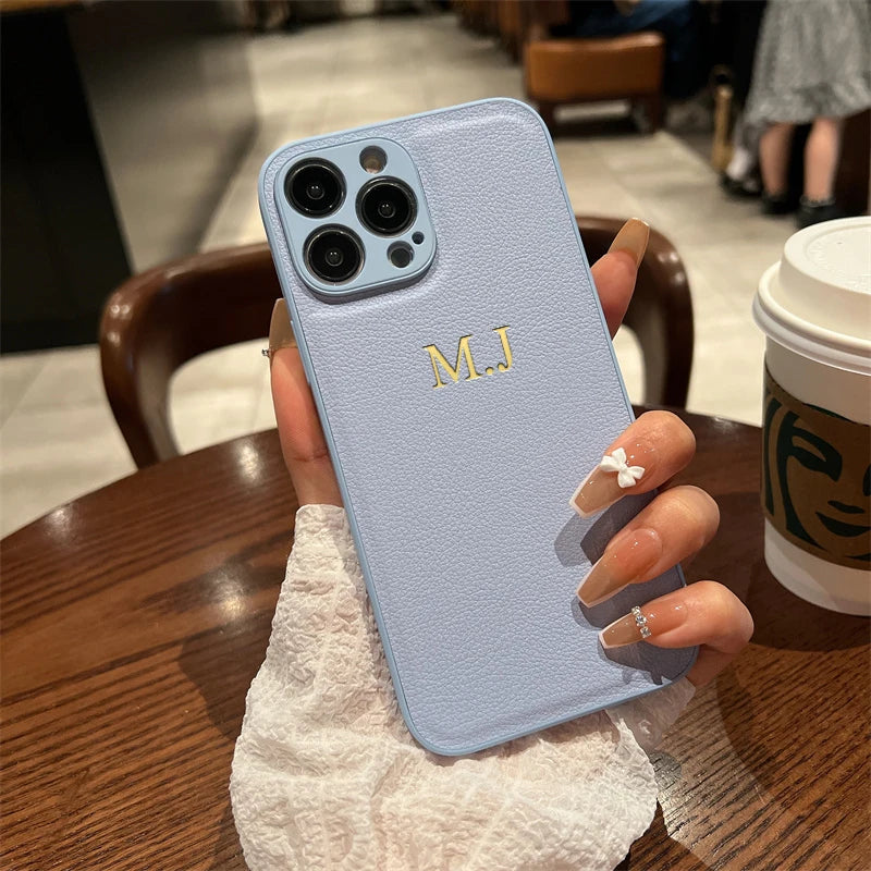 CASEVION – Personalized Leather Case for iPhone 11–17 Pro Max