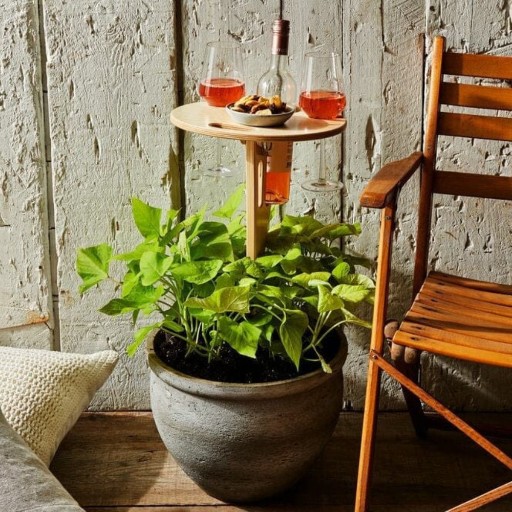 PICKY Wine Table - Portable picnic table for wine & snacks outdoors