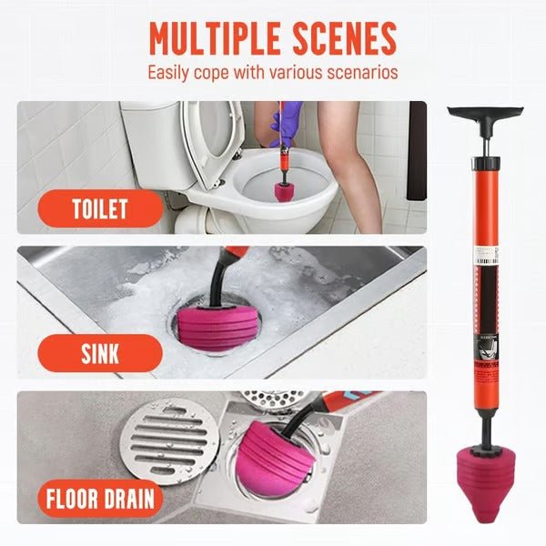 FLOWMAX – Ventouse haute pression pour débouchage rapide des toilettes
