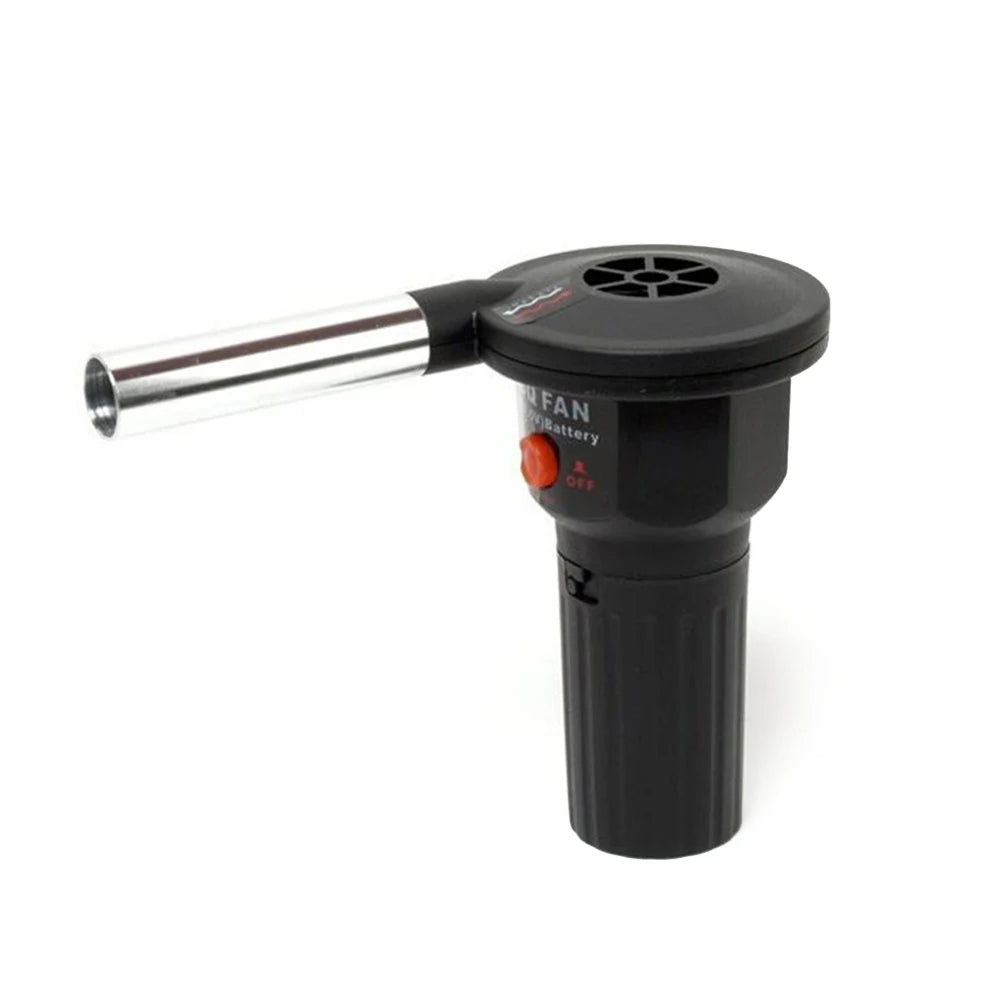 Portable Grill Blower - Portable aluminium fire bellows for quick lighting