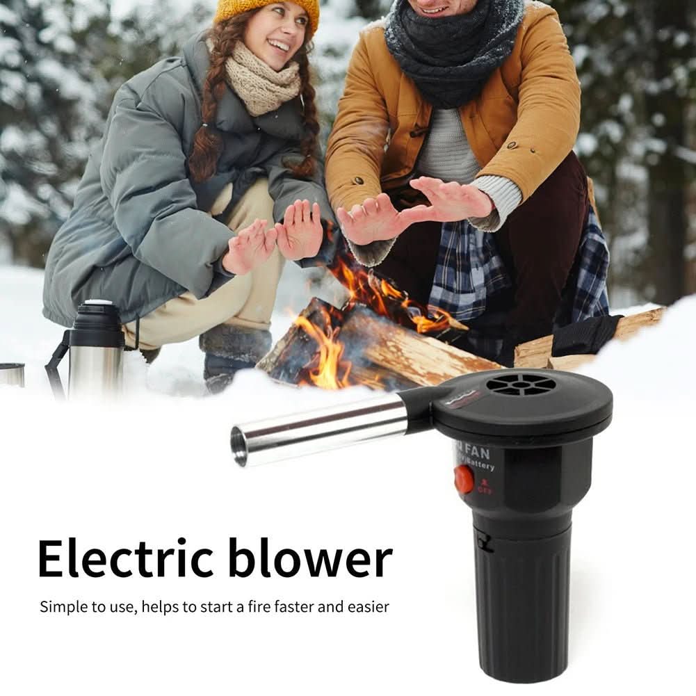 Portable Grill Blower - Soufflet d'incendie portable en aluminium pour un allumage rapide