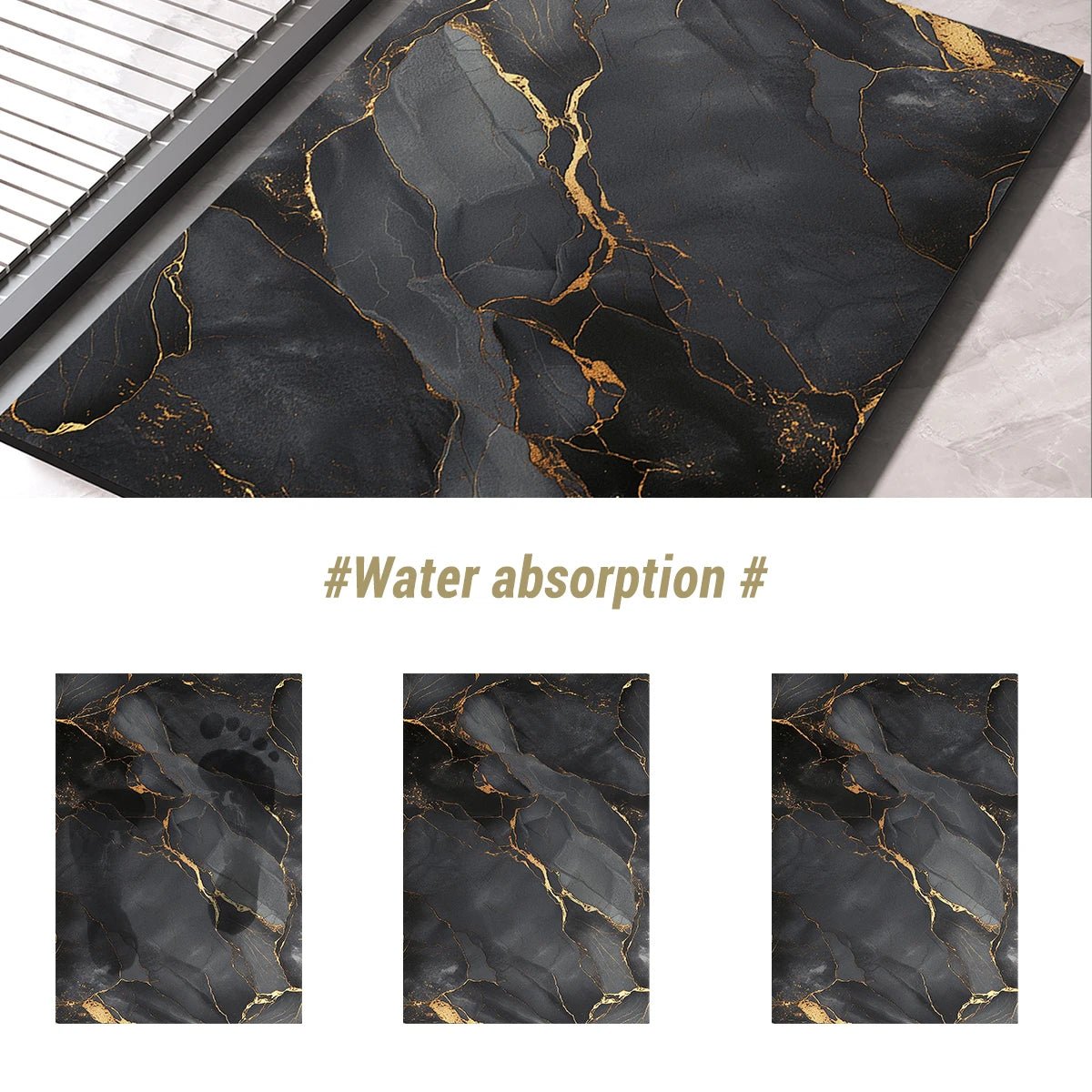 HydroAbsorb – Premium Diatomee-Klei Badmat, absorberend & antislip