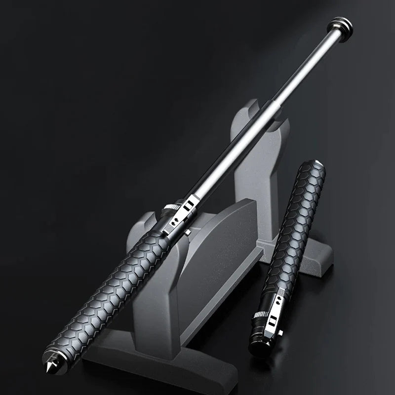 HikeShield – Adjustable Hiking Stick Made of Alloy Steel with Anti-Slip Handle, Lightweight & Compact for Outdoor, Trekking, and Travel