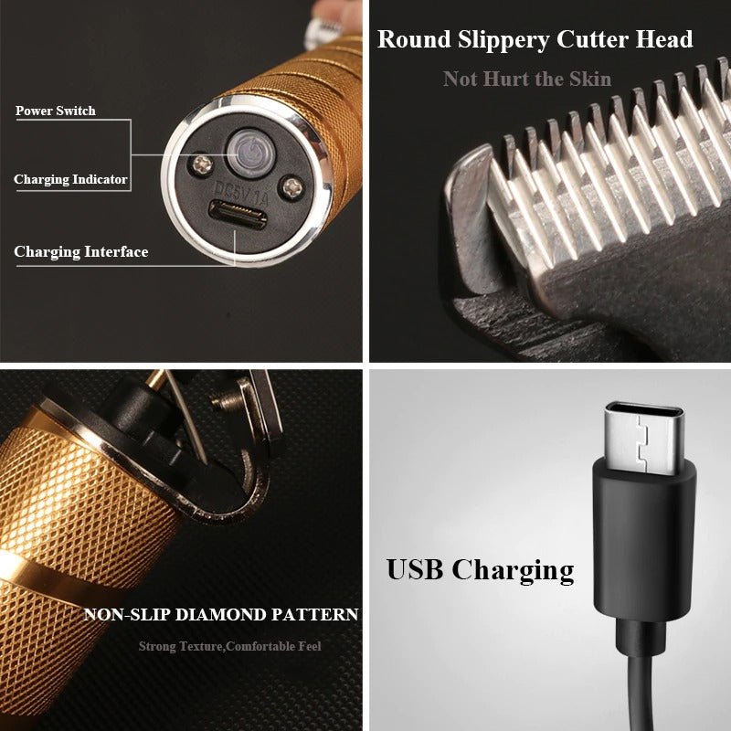 LuxCut – Tondeuse sans fil avec affichage LED pour un coiffage précis
