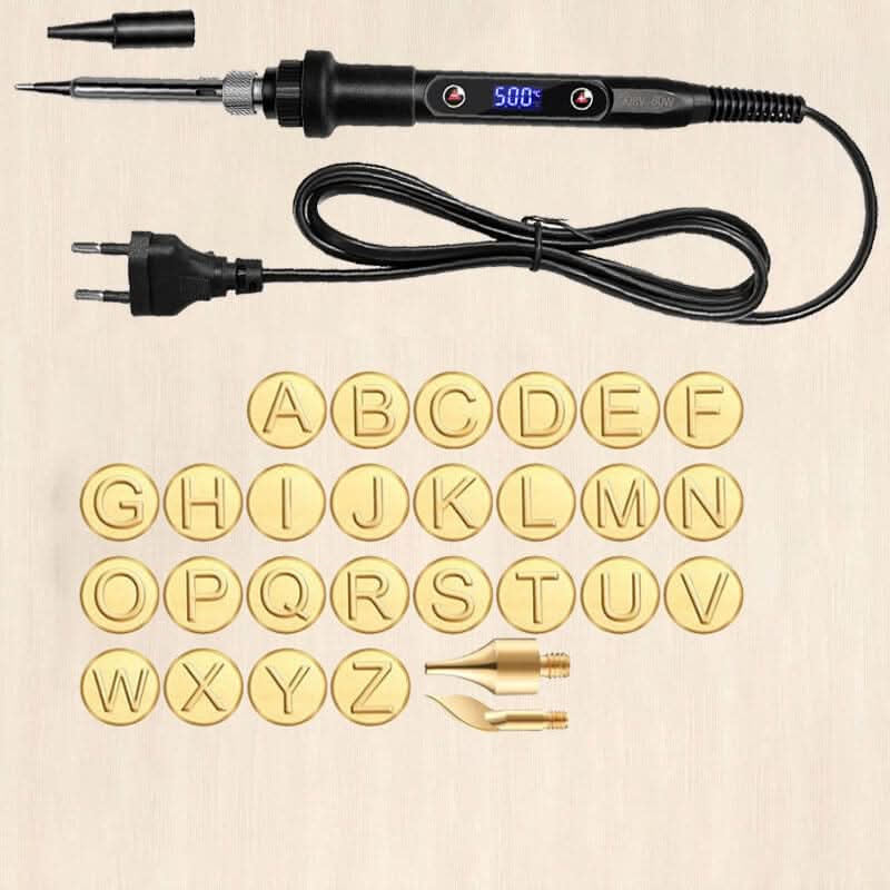 CraftMaster Pro Graveerset | 58-delige houtbrand- & graveergereedschap | instelbare temperatuur | doe-het-zelf knutselset | hout, leer & metaal