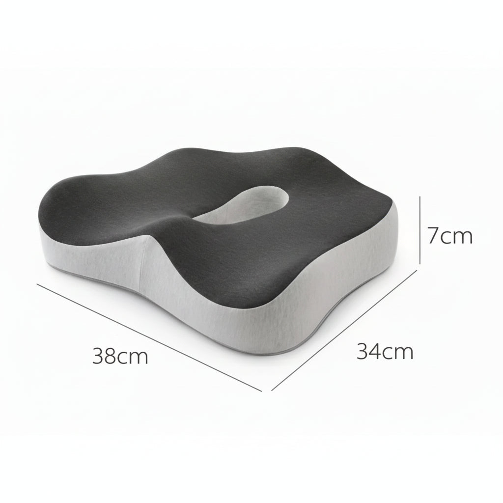RELIEVIA – Orthopädisches Sitzkissen mit Bambuskohle für langen Sitzkomfort 7