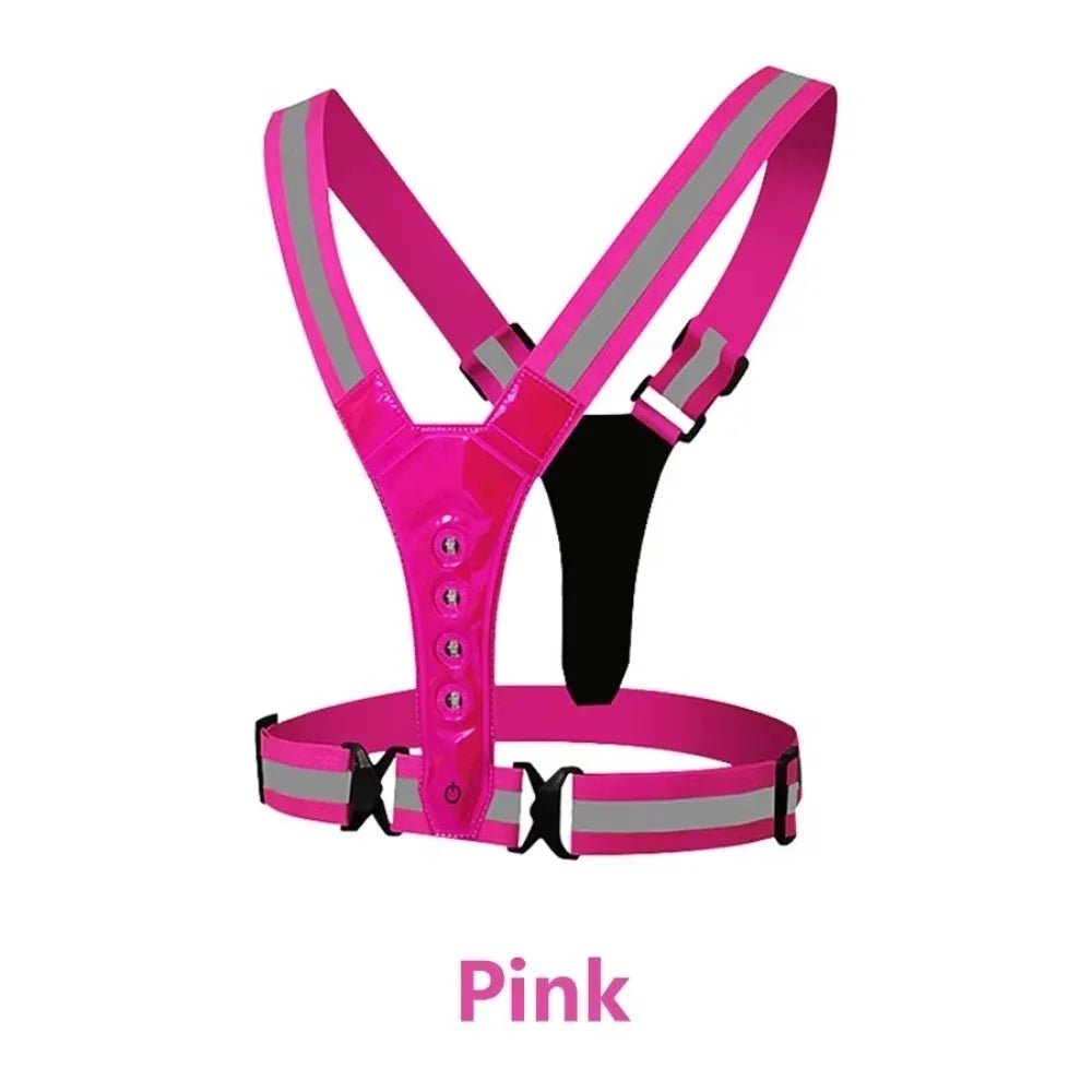 RUNLUX – Verstellbare LED-reflektierende Laufweste 11