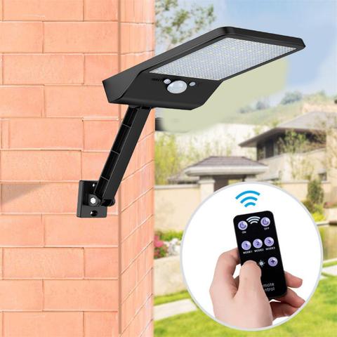 LumiGuard Solarstrahler – LED-buitenlamp met bewegingssensor & afstandsbediening