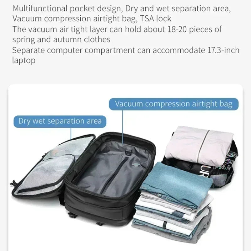 AIRTRAIL Backpack - Compressible laptop backpack for travelling