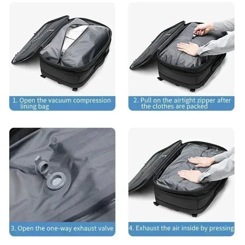 AIRTRAIL Backpack - Compressible laptop backpack for travelling