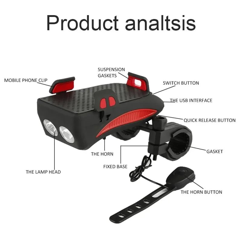CYCLOLIGHT – Bicycle Headlight with Power Bank & Phone Holder