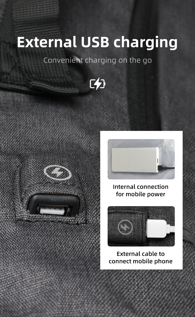 URBANTRAIL Rolltop - Multifunctional outdoor rucksack with USB port