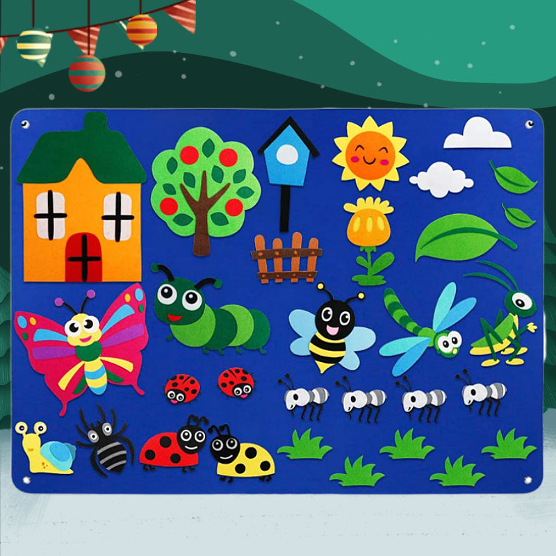 ImagiFelt Playboard – Juego táctil creativo para niños para fomentar la imaginación