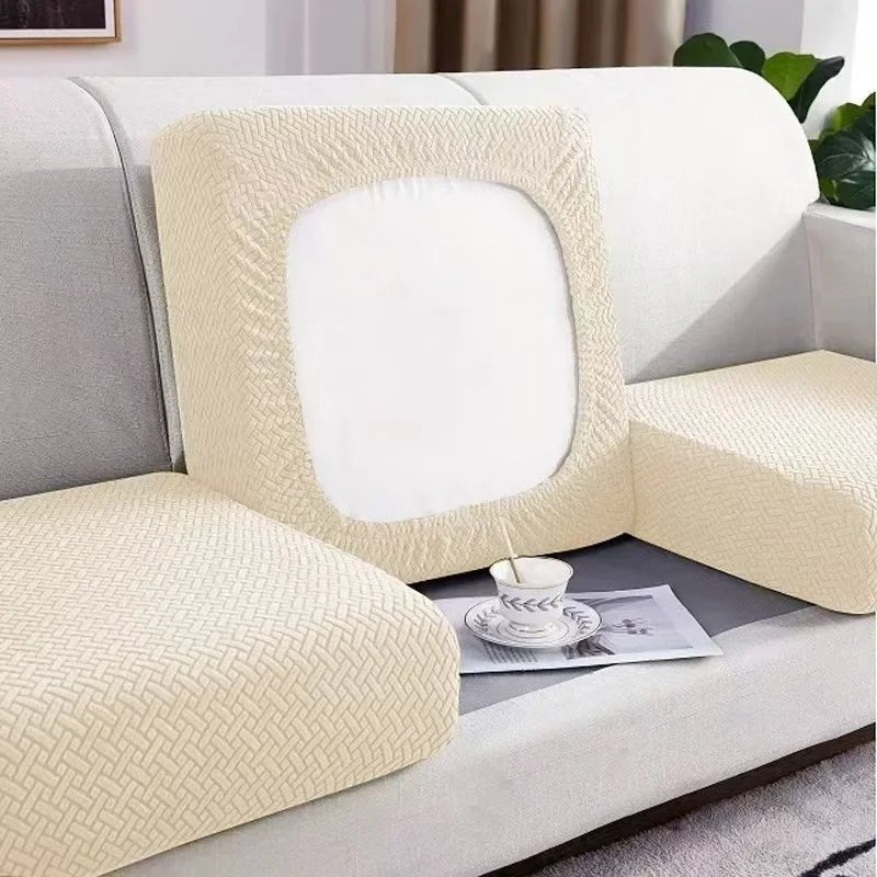 JACQUARDFIT – Elastic Jacquard Sofa Cover for Seat Cushions & Full Protection