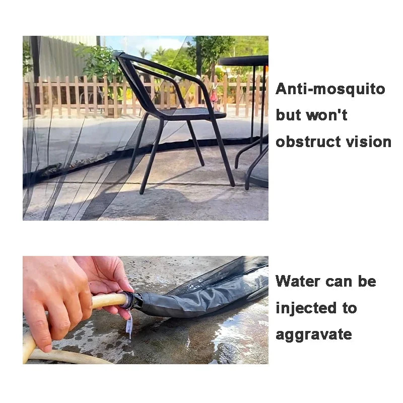 EcoShield Mosquito Net - Mosquito net for parasols up to 4m with zip fastener