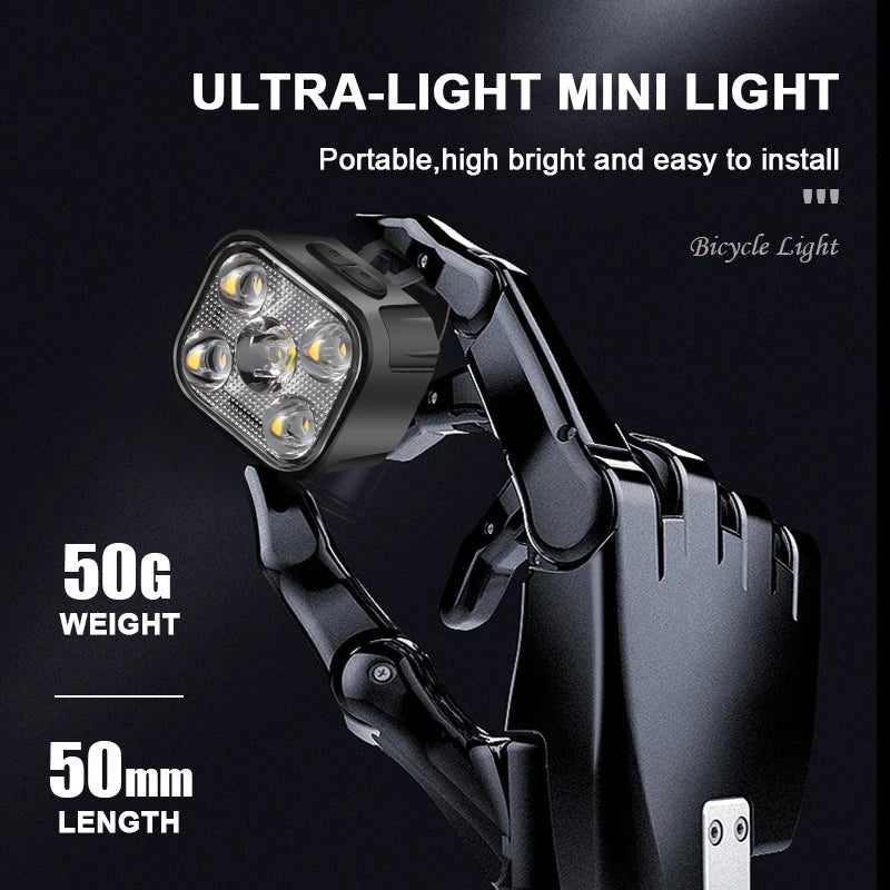 Wiederaufladbare Fahrradlichter Set - Helle LED Fahrradbeleuchtung mit USB-C, Wasserdicht, Front- und Rücklicht-5