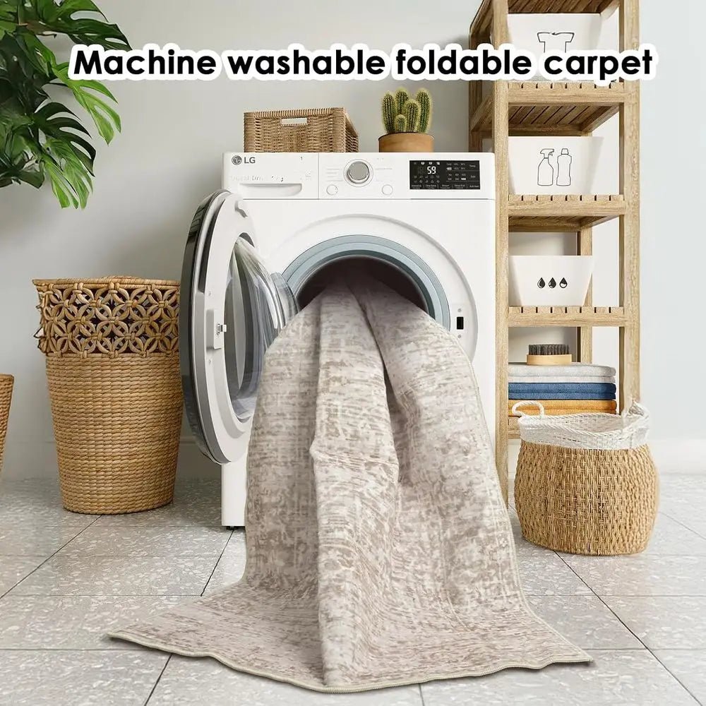 SOFTCHEN – Washable Chenille Rug with Non-Slip Underside