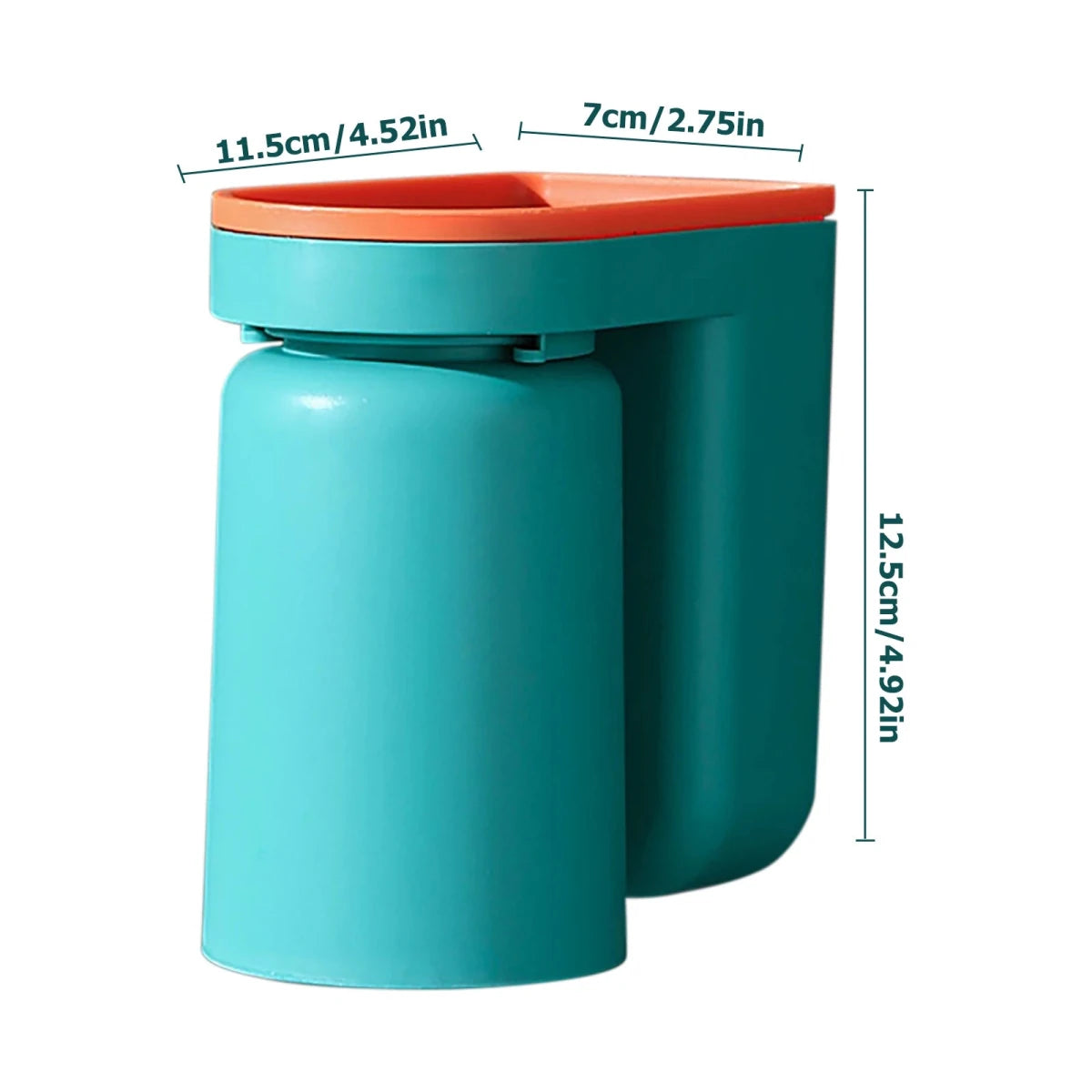 BRUSHDOCK – Wall-mounted toothbrush holder with drill-free installation