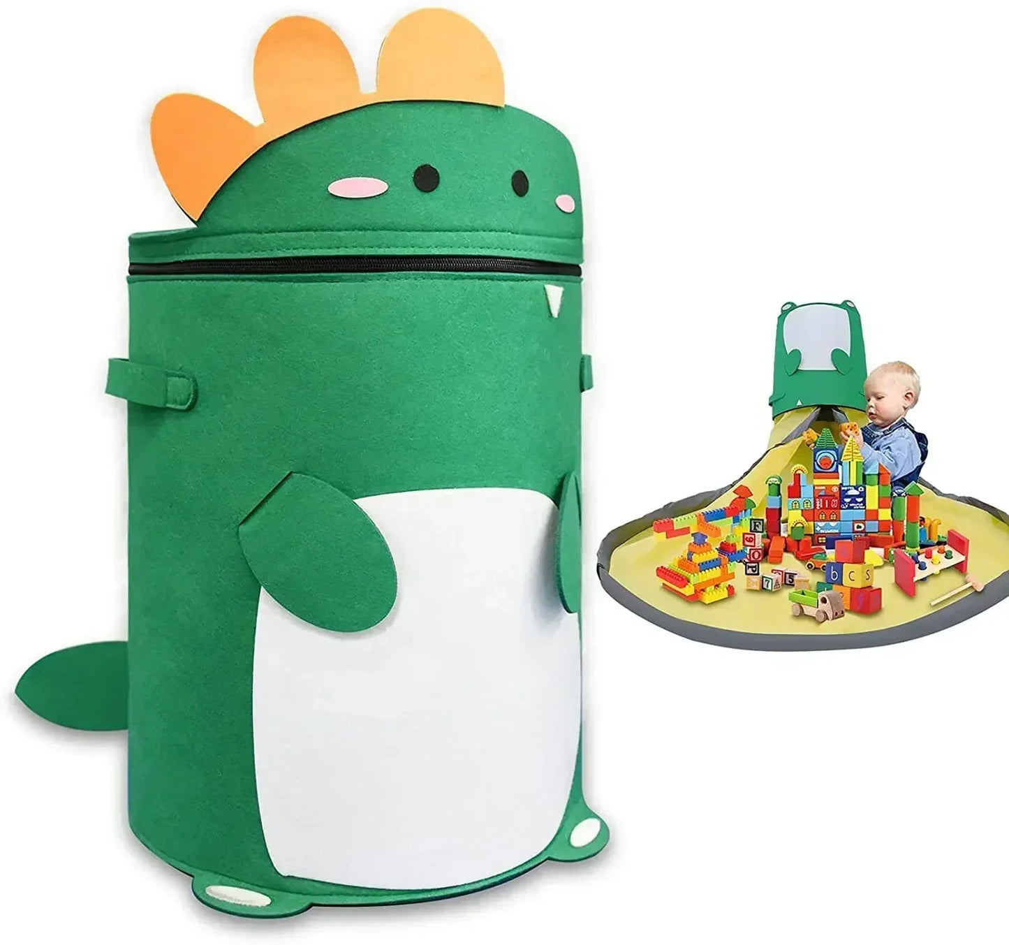 Variant image for Filz Spielzeugspeicherbeutel – Staubdicht, Abnehmbar & Praktisch für Kinderzimmer-3