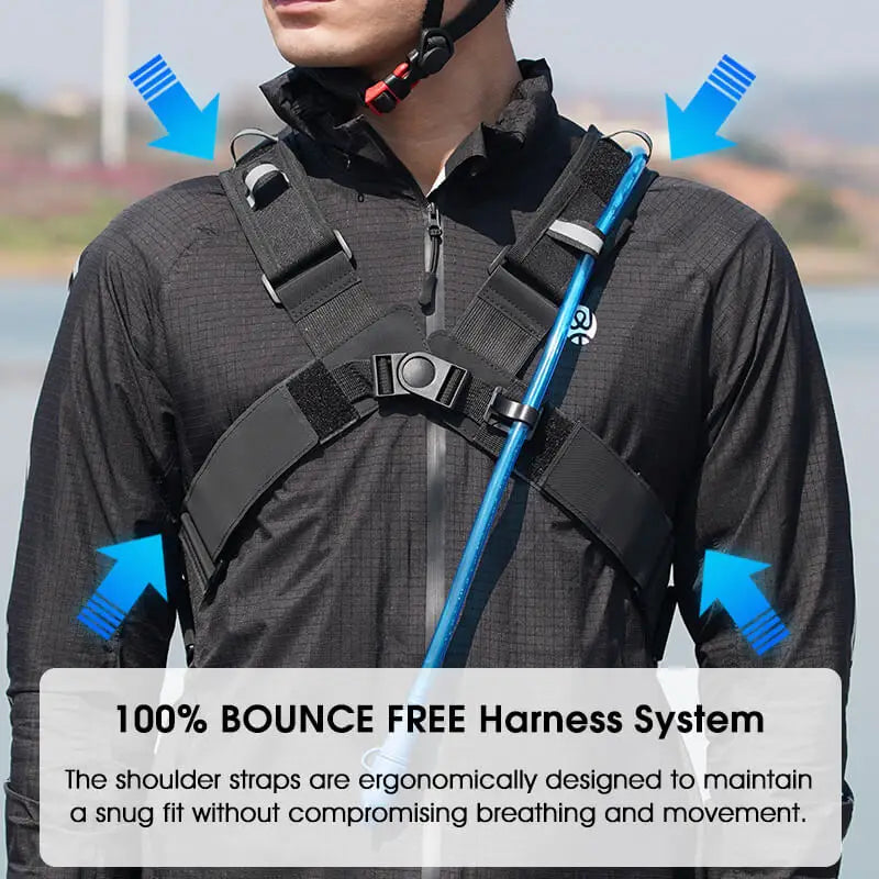 Ultraleichter Sport Rucksack Herren 10L mit Hydratationssystem & Ergonomischem Design-3
