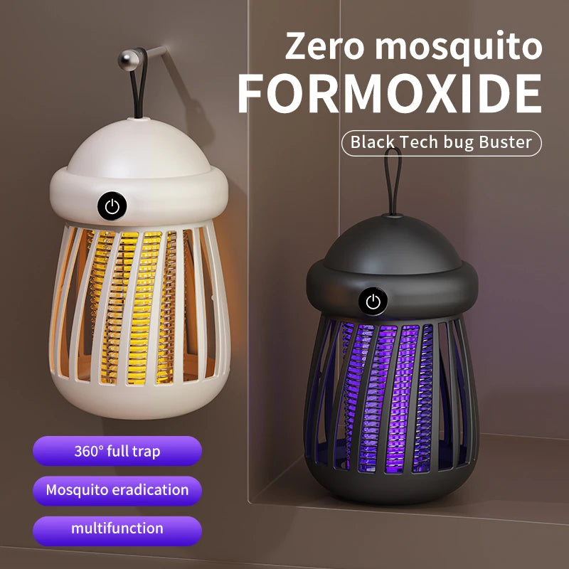 Lámpara Mata Insectos LumaGuard – Eliminador de Mosquitos con Luz UV y Descarga de 3000V