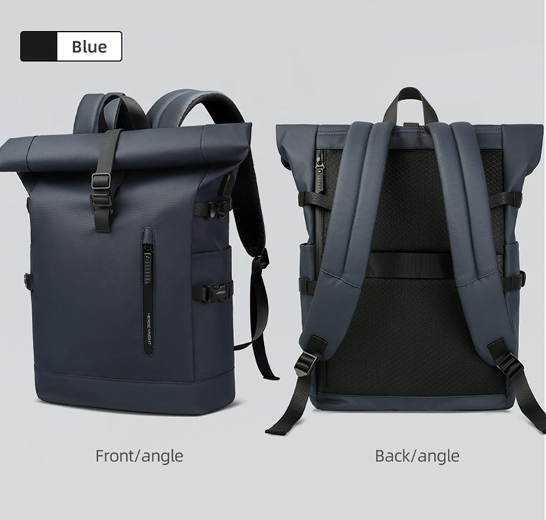 ROLLTRAIL - Expandable roll-top rucksack with laptop compartment & large volume