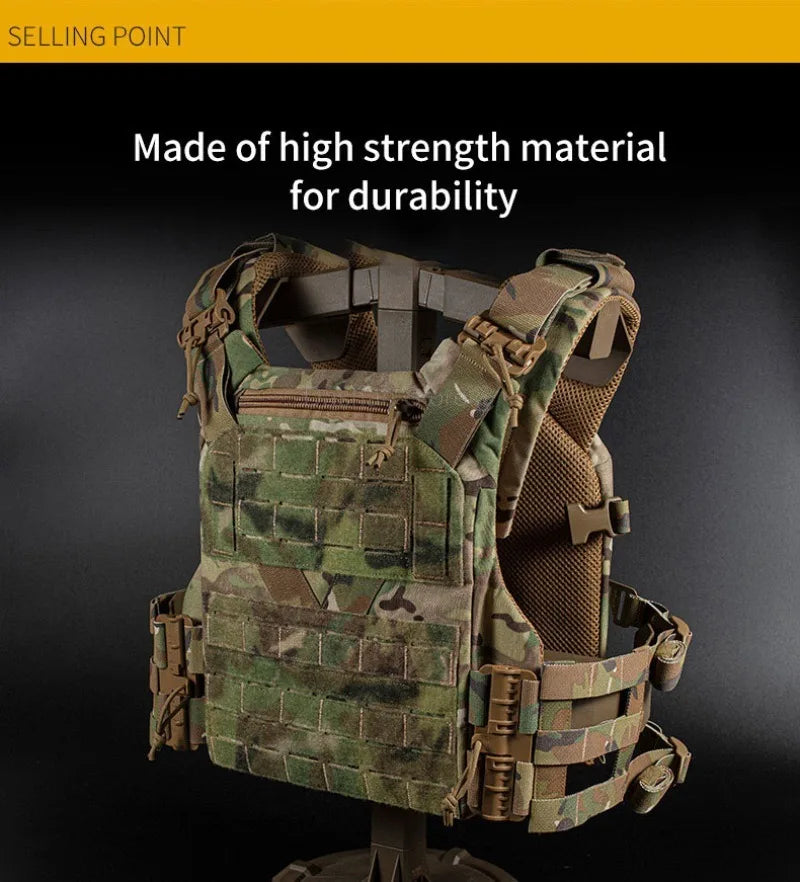 TACTICAL ARMOR CARRIER - Modular protective waistcoat with laser-cut MOLLE & quick-release system