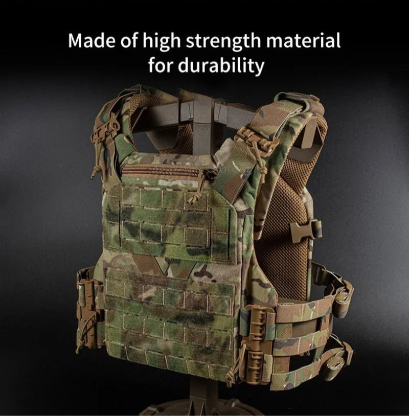 TACTICAL ARMOR CARRIER - Gilet de protection modulaire avec MOLLE à découpe laser & système de libération rapide