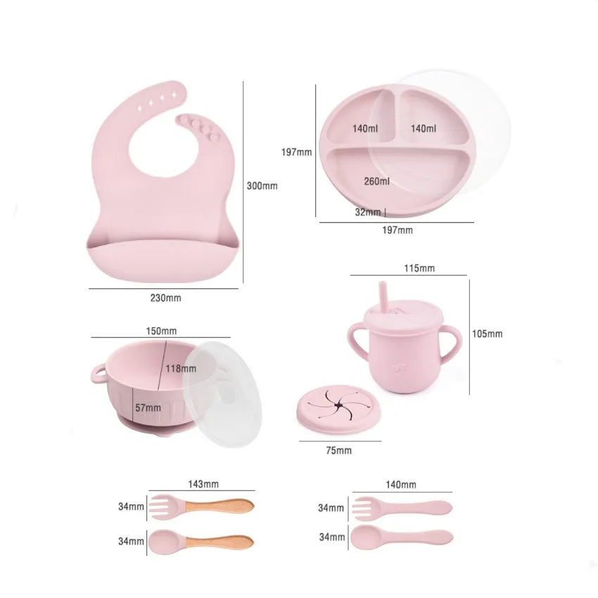 Babycare Set-10-Teil-BPA-freier Service für Kinder-3