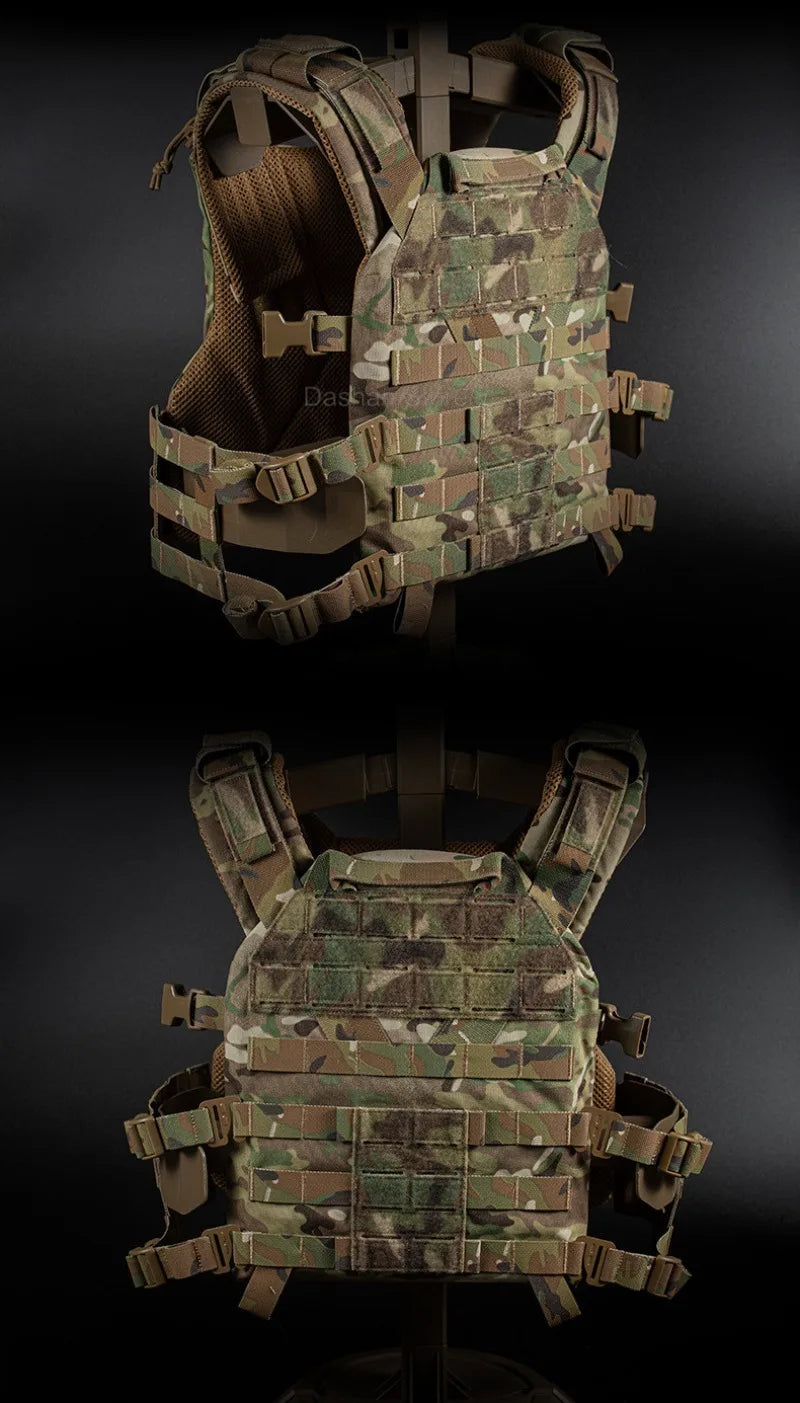 TACTICAL ARMOR CARRIER - Modular protective waistcoat with laser-cut MOLLE & quick-release system